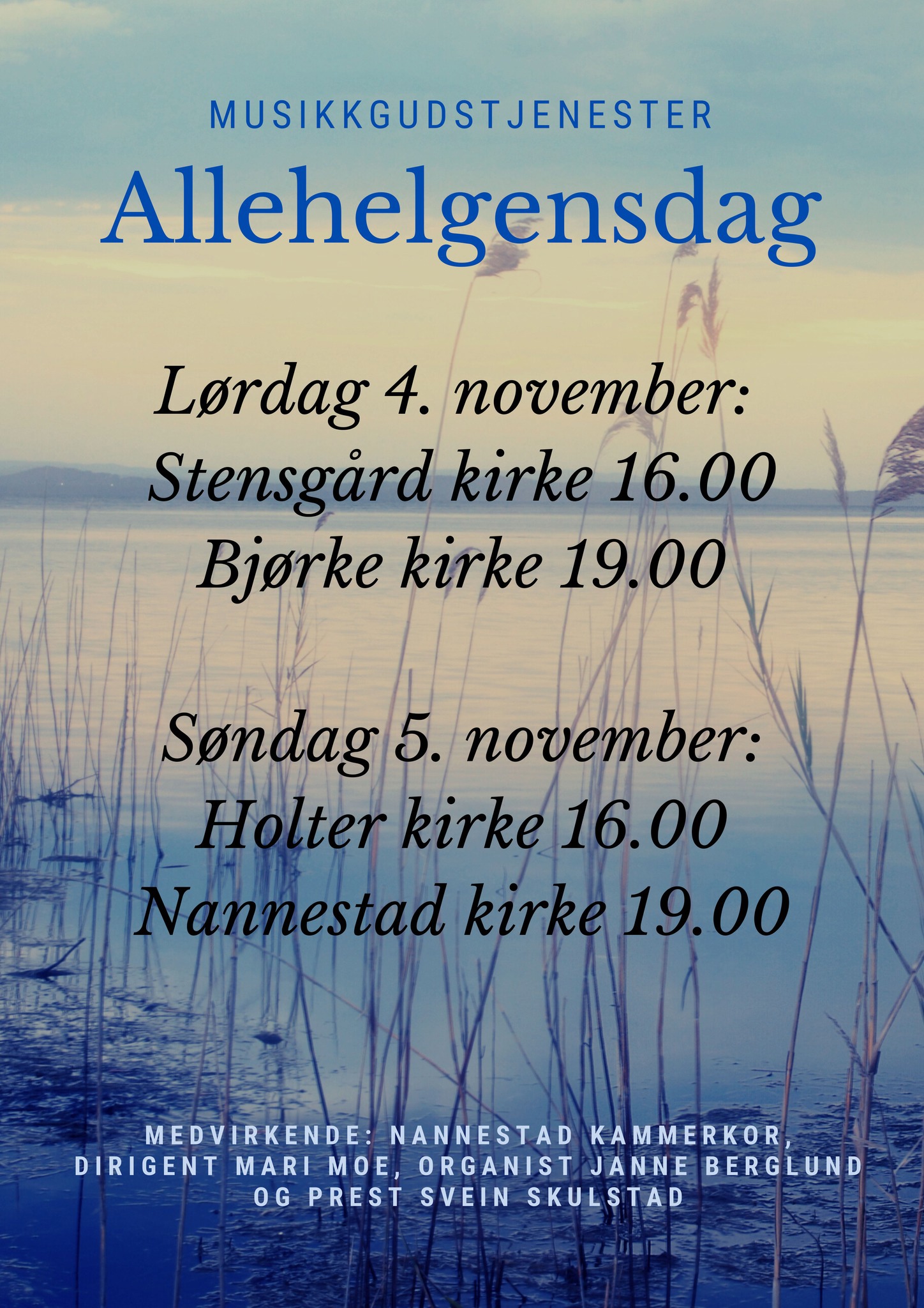 Koret deltar i alle kirkene Allehelgens-helga